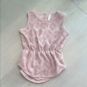 Rylee + Cru Pink Shell Bodysuit